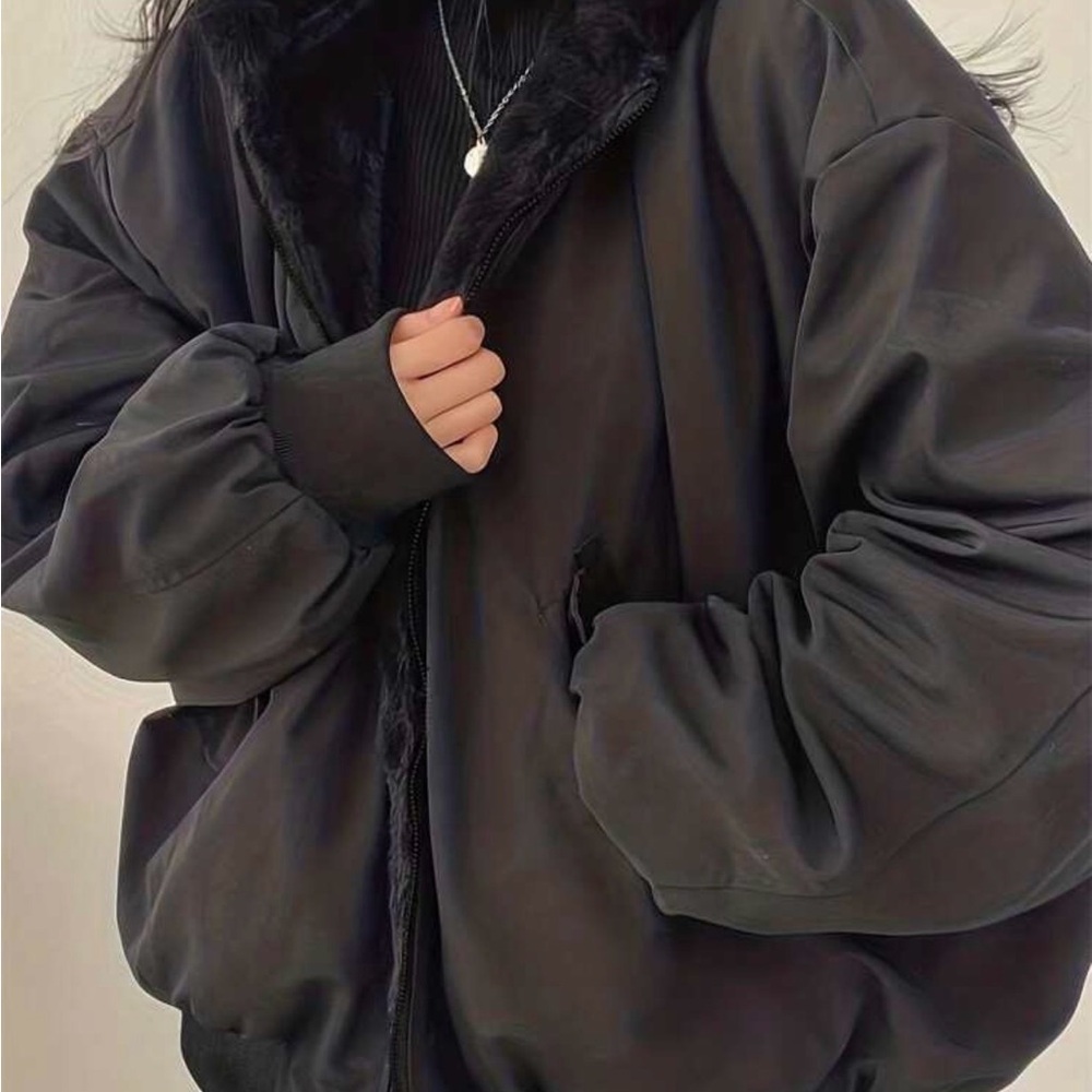 Amazon Women's Dark Gray Bomber Jacket